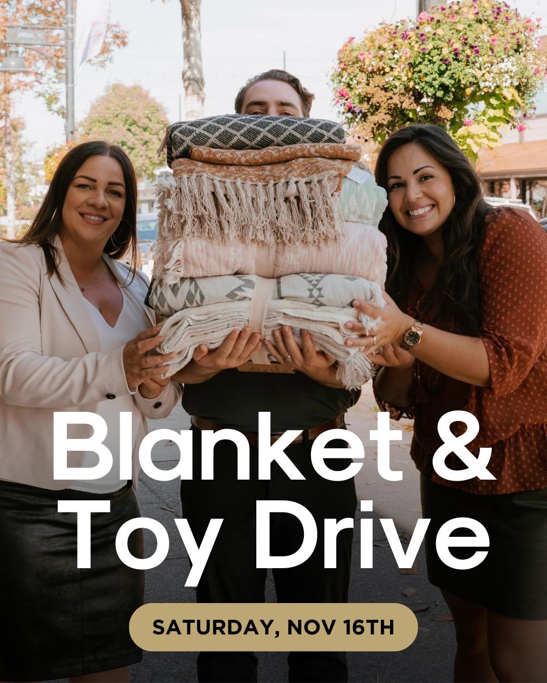 Help Us Spread Warmth! Blanket & Toy Drive this Saturday November 16, 2024